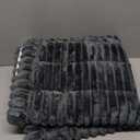 Smiry Couch Cover for Dogs Washable, Non Slip Fuzzy Pet Couch Covers for 3 Cushion Sofa Pet Friendly, Thick Soft Sofa Slipcovers Cushion Protector (Dark Grey, 27.6" x 47")