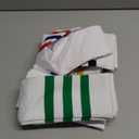 7 Pairs Retro Striped Tube Socks White over the Calf Tube Hoses Men Knee High Striped Athletic Socks for Men, Size 10-13, Multicolor