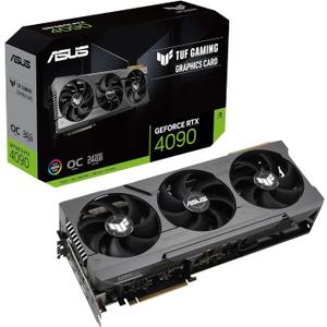 ASUS TUF GeForce RTX 4090 OC Edition Gaming Graphics Card (PCIe 4.0, 24GB GDDR6X, HDMI 2.1a, DisplayPort 1.4a)