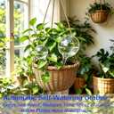 Plant Automatic Watering Devices, Clear Plastic Self-Watering Bulbs Flower Automatic Watering Device While Away Garden Waterer for Plant Indoor Outdoor