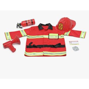 Melissa & Doug Fire Chief Role Play Costume Set, No Size
