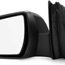 For Chevy Malibu 2013 2014 2015 Door Mirror Driver Side | Power Glass | Heated | With Turn Signal Light | Non-Folding | Textured Black | Replacement For GM1320487 | 22860542, 22860562