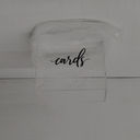 Hooqict Clear Acrylic Wedding Card Box with Slot Large Blank Gift Card Boxes for Reception, Party, Wishing Well, Money Box Holder, Graduation Decorations, Baby Shower