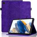 Varohix Case for Samsung Galaxy Tab A8 10.5 Inch Cover 2021 Magnetic PU Leather Folio Adjustable Stand Shell Foldable Card Holder Multi-Angle Galaxy Tab A8,Purple