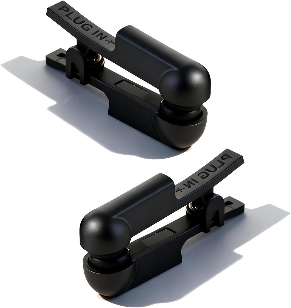 Ear Clip Electrodes,Rubber Ear Clip Accessories Compatible for Tens 7000,(Black)