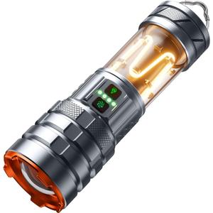 G580 Camping Flashlights,3000 Lumens 5000mAh Super Bright High Lumens Rechargeable Flashlight with 11 Modes,Waterproof,Adjustable LED Multi-Flashlight for Car,Outdoor,Camping,Walking,Tactical