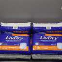 LivDry Adult Incontinence Underwear, Extra Absorbency Adult Diapers, Leak Protection, Large, 72-Pack
