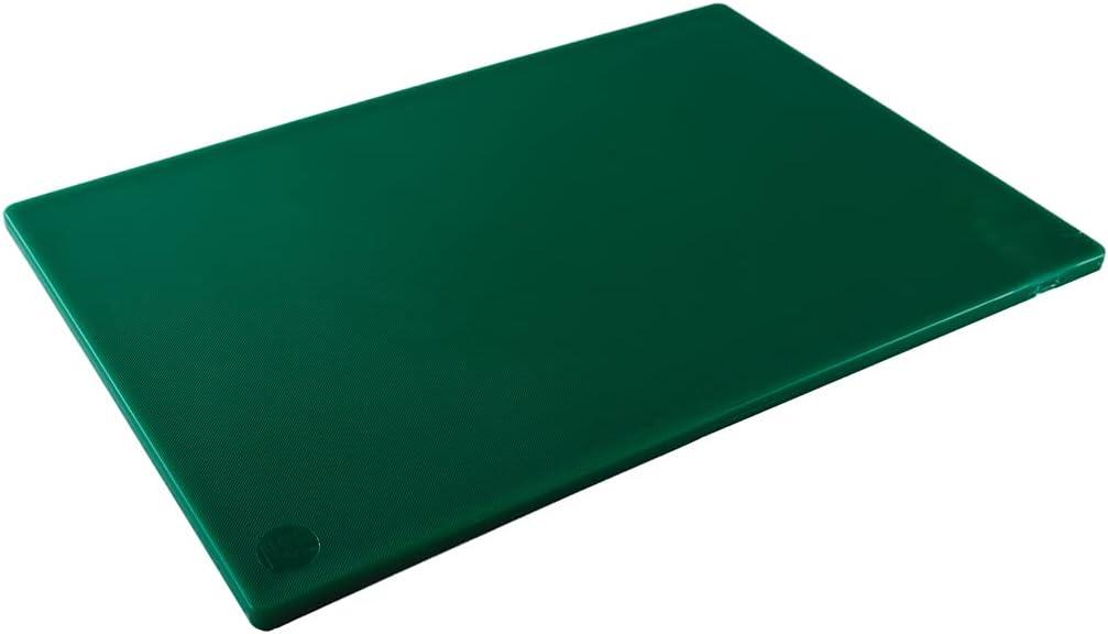 CAC NSF Listed Cutting Board High-Density PE Green 20"x15"x0.5" BPA Free