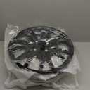 TuningPros WSC3-533B17 4pcs Set Snap-On Type (Pop-On) 17-Inches Matte Black Hubcaps Wheel Cover