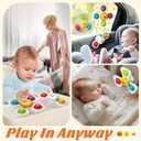 SpringFlower Baby Toys 0-6-12-18 Months,Suction Cup Spinner Toys,Baby Bath Toys for Boy&Girl, Sensory Toys &Travel Table Toy for Toddlers, Birthday Gifts for 1 2 3 Year Old Toddler