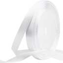 White Satin Ribbon, 3/8 Inches x 25 Yards Thin Silk Ribbons for Gift Wrapping, Crafts, Christmas Tree, Flower Bouquet, Wedding Gifts