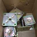 Adjustable 4 1/3" - 7" House Floor Jacks Mini Screw Post Pole for Leveling, Galvanized, 6 Pack