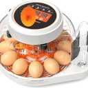 Incubators for Hatching Eggs, 12 Eggs Smart Incubator with Automatic Egg Turning and Humidity Control, Automatic Water Adding for Hatching Chicken, Duck,Quail Goose [2025 Upgrade] (White)