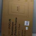 24x30 Metal Picture Frame with 18x24 Mat, Brushed Aluminum Finish, Tempered Glass Front, and Attached Hanging Hardware - Versatile Wall Display Frames for Vertical or Horizontal Orientation(Black,