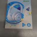 iClever BTH22 Kids Bluetooth Headphones, 60H Play Time, USB C Fast Charging, Bluetooth 5.4, AUX Cord, Safe Volume 74/ 85 dBA, Toddler Headphones for iPad/ Tablet/ Travel/ School, Blue