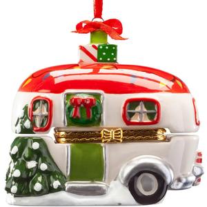 Vintage Camper Ornament Trinket Box
