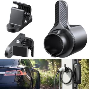Electric Vehicle Charger Holder (J1772 Plug) Cable Organizer Holder Designed for J1772 Plug, Cable Holder/Organizer Accessories Car Wall Connector Fit for All Level 2 EV Charger, Black