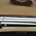 Shantton 2Pack Kitchen Cabinet Shelf Counter Organizer Rack Pantry Storage Bathroom Bedroom Office Table Desk Space Saving Stackable Rust Resistant Non Slip White Tall Wide L16.1in W10.6in H9.5in