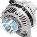 SCITOO Alternator Fit 11176 Fit for Honda for Civic L4 1.8L 2006-2008, for Honda for Civic 1.8L L4 (MFI) 2009-2010, for Honda for Civic 2011 1.8L L4 AMT0187 12V 80Amp CW 7-Groove Pulley 11176 AL1299X