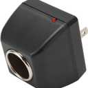 Car , 110V 240V AC to 12V DC Car Power Adapter, Portable Car Cigarettes Lighter Adapter with LED Light Indicator (US Plug)