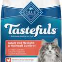Blue Buffalo Tastefuls Adult Dry Cat Food for Weight Management & Hairball Control, Made in the USA with Natural Ingredients, Chicken Recipe, 7-lb Bag (7 Pound (Pack of 1))