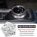 Car Gear Shift Switch Button Ring Trim Cover Compatible with Ford Maverick 2022-2024 Gear Knob Ring Cover Gear Shift Switch Knob Protect Cover Gear Shifter Head Button Decorative Interior Accessories
