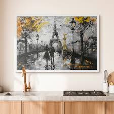 XIANSHOU Girls Wall Decor Women Wall Art Black Pictures Eiffel Tower Prints Poster Arts 29"x58"