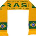 Brazil Brasil Soccer Knit Scarf (Yellow)