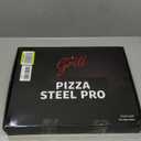 Pizza Steel PRO by Hans Grill | XL 1/4" Thick Square Conductive Metal Baking Steel for Oven and BBQ Cooking Pizzas | Bake and Grill Bread and Calzone with our Cast Iron Pizza Stone
