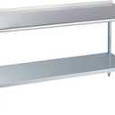Stainless Steel Table for Prep 30x72 Inches, NSF Metal Commercial Kitchen Heavy Duty Table with Adjustable Under Shelf and Table Foot for Restaurant, Home and Hotel