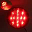 NEW SUN Premium 2.5" Round LED Trailer Lights, 13 Red LEDs Side Marker Lights, Clearance Lights Kits with Grommet & 2-Pin Plug - Universal for Trucks, Trailers, Rvs, Camper, 5 Pcs