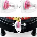 Ceoighe 2 Pack Circular Knitting Machine Tensioner Removable Yarn Tensioner Adapters Compatible with ADDI 48 46 22 Needle (White)