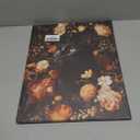 XINCEYWJ Vintage Black Cat Floral Wall Art Decor, Moody Black Cat Canvas Art Prints Framed, Gothic Cottagecore Kitten Flower Pictures Wall Decorations for Home Bedroom Living Room, 11x14 Inches