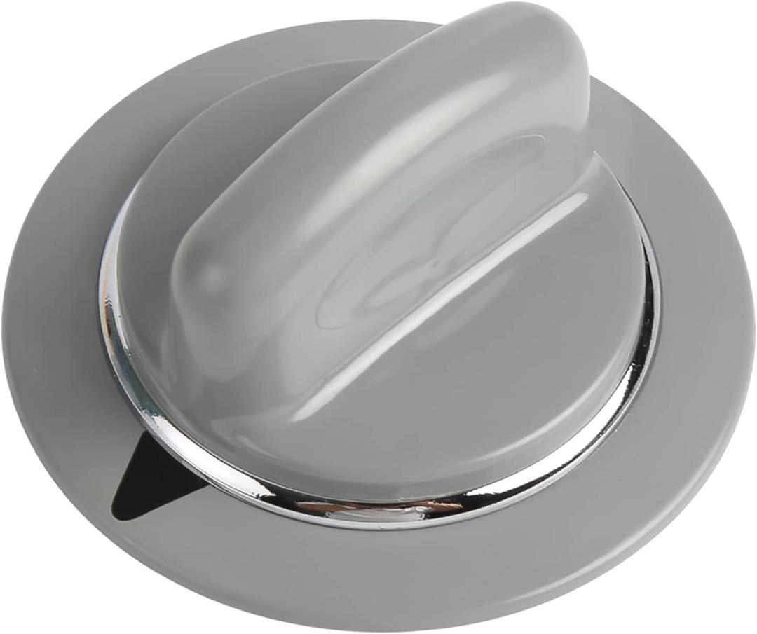 GE WE1M964 Timer Control Knob with Reinforced Metal Ring by Seentech- Exact for General Electric Dryer - Replaces: AP4980845 PS3487132 1811122 (Pack 1)