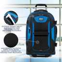 Travelpro Bold Softside Expandable Carry on Rollaboard Luggage, Carry on 22-Inch, Blue/Black