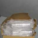 Maxcheck 44 Pcs 25 oz Christmas Plastic Wine Bottles Set with Shrink Capsules Label Stickers Airtight 750ml Empty Clear Liquor Bottles with Lid Brewing Wine Making Homemade Xmas Gift(Clear,Cute)