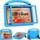 Fire HD 10 & HD 10 Plus Tablet Case for Kids(13/11th Gen, 2023/2021 Release)- Patamiyar Lightweight Shockproof Case with Screen Protector Handle Stand for Fire HD 10 Kids&Kids Pro - Blue