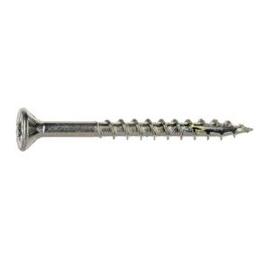 #8 x 1-3/4" Saberdrive Star Drive Multi-Purpose Construction Screws 1 LB, Approx. 166 Pieces, Durable Wood Screws, Serrated Thread for Secure Fastening, Avoid Cam Out
