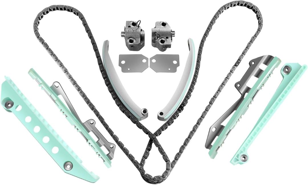 CCIYU Timing Chain Kit for Ford for Lincoln for Mercury Crown Victoria E-150 Club Wagon Expedition Explorer F-150 F-150 Heritage M-ustang Town Car Grand Marquis Mountaineer E-150 4.6L
