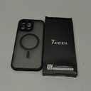 TOCOL for iPhone 16 Pro Max Case, Compatible with Magsafe, Full Camera Protection, Drop Protection, Magnetic Translucent Matte Back Bumper Phone Case for 16 Pro Max 6.9-Inch (Black)