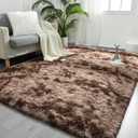 FlyDOIT Large Area Rugs for Living Room, 5x8 Feet Tie-Dyed Coffee Shaggy Rug Fluffy Throw Carpets, Ultra Soft Plush Modern Indoor Fuzzy Rugs for Bedroom Girls Kids Nursery Room Dorm Home Decor