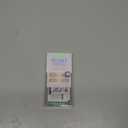 BTArtbox Press On Nails Almond - Short Gold Foil Press On Nails with Glue for Women, Semi-Transparent Soft Gel Glue On Nails in 16 Sizes - 32 Stick On Nails Kit, Gold End