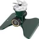 Sprinkler for Yard, Metal Automatic Sprinkler, 360 Rotating Garden Yard Irrigation System with Heavy-Duty Base, for Lawn Irrigation, Garden Sprinkling, Roof Cooling