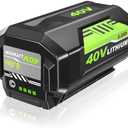 40v 6000mAh OP4026A Replacement for Ryobi 40V Battery 6.0Ah Compatible with Ryobi 40 Volt Battery Lithium OP4026A OP4015 OP4040 OP40201 OP4050A OP4015 OP40261 OP4030 OP40401 OP4060 Power Tools (Green)