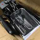 Elite Gourmet EDF2100 Electric Immersion Deep Fryer Removable Basket Adjustable Temperature, Lid with Viewing Window and Odor Free Filter, 2 Quart / 8.2 cup
