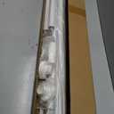 White Tension Curtain Rod 41-185In, Extra Long Outdoor Curtain Rod | No Drilling for Window or Patio, Heavy Duty Curtain Shower Rod for Bathroom,Rod Diameter 1.26In-One-bond stretching