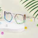 Zeelool Oversized Eyeglasses Frames for Women Geometric Blue Light Glasses Non Prescription Eyewear Frames