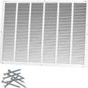 Howeall 30"W x 20"H [Duct Opening Size] Steel Return Air Grille, Air Return Vent Cover for Ceiling and Sidewall - HVAC Air Vent Covers - [Outer Dimensions: 31.75"W x 21.75"H]