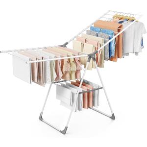 Sakugi Clothes Drying Rack, 69.5" Adjustable Wings, Foldable Design, XX-Large