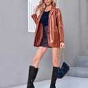 Juliet Holy Women's Knee High Boots Stacked Block Heel Pointed Toe Riding Boots (7.5, Black)